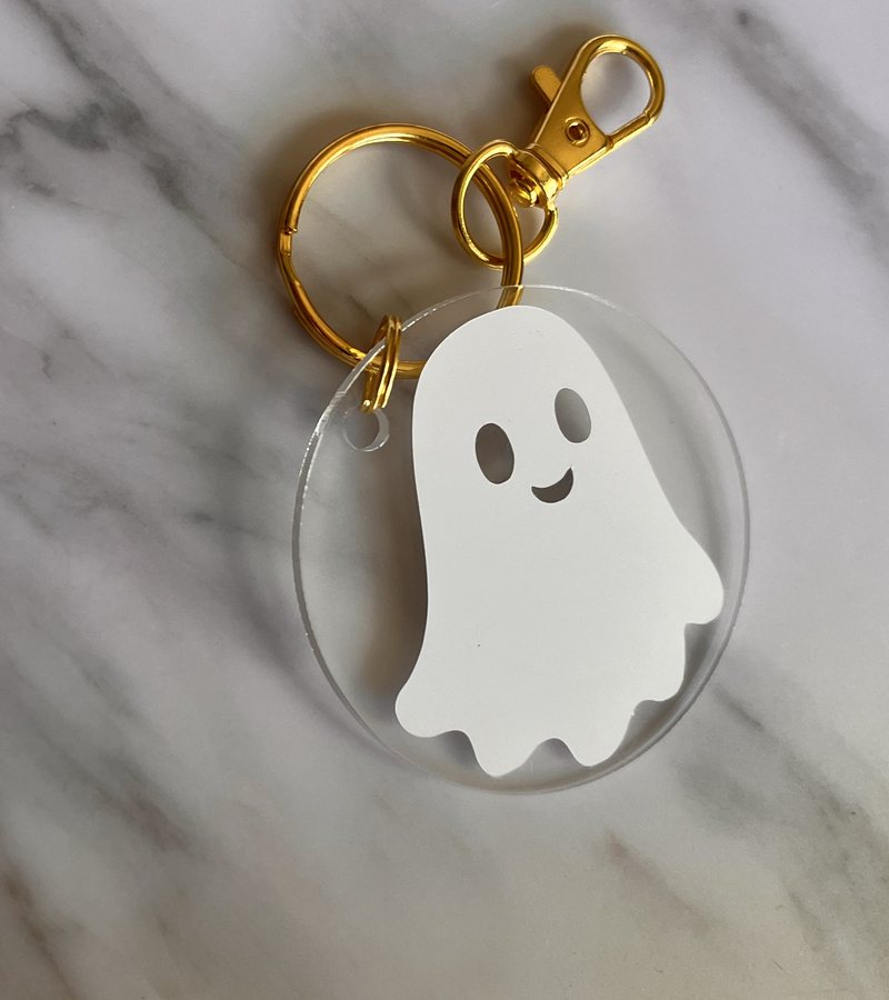Ghost Keychain — front