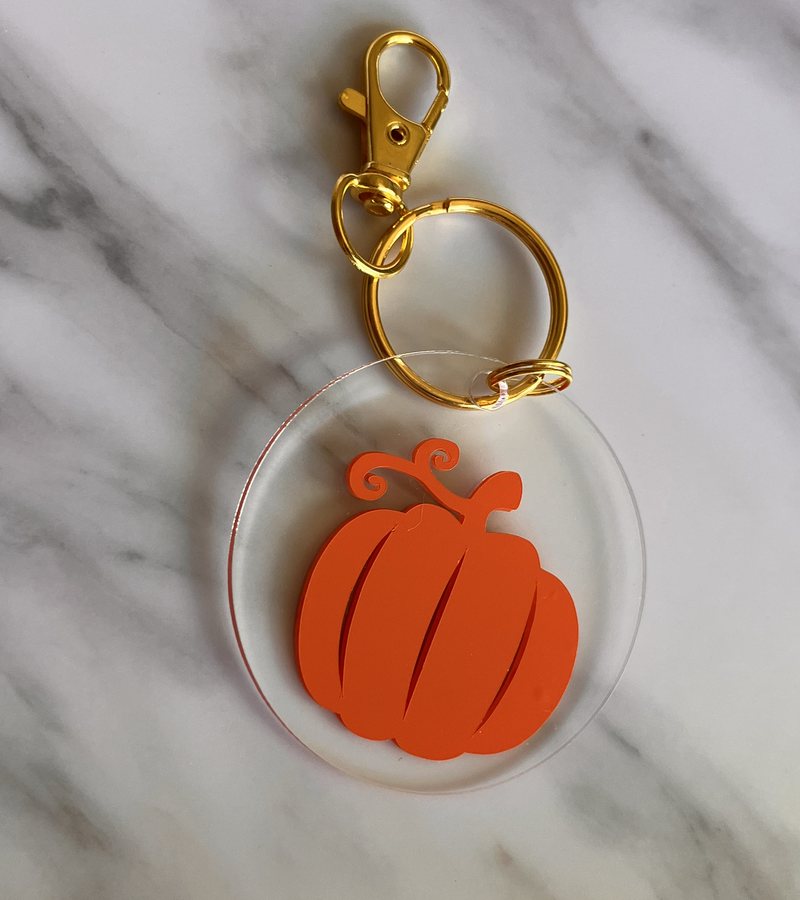 Pumpkin Keychain — front